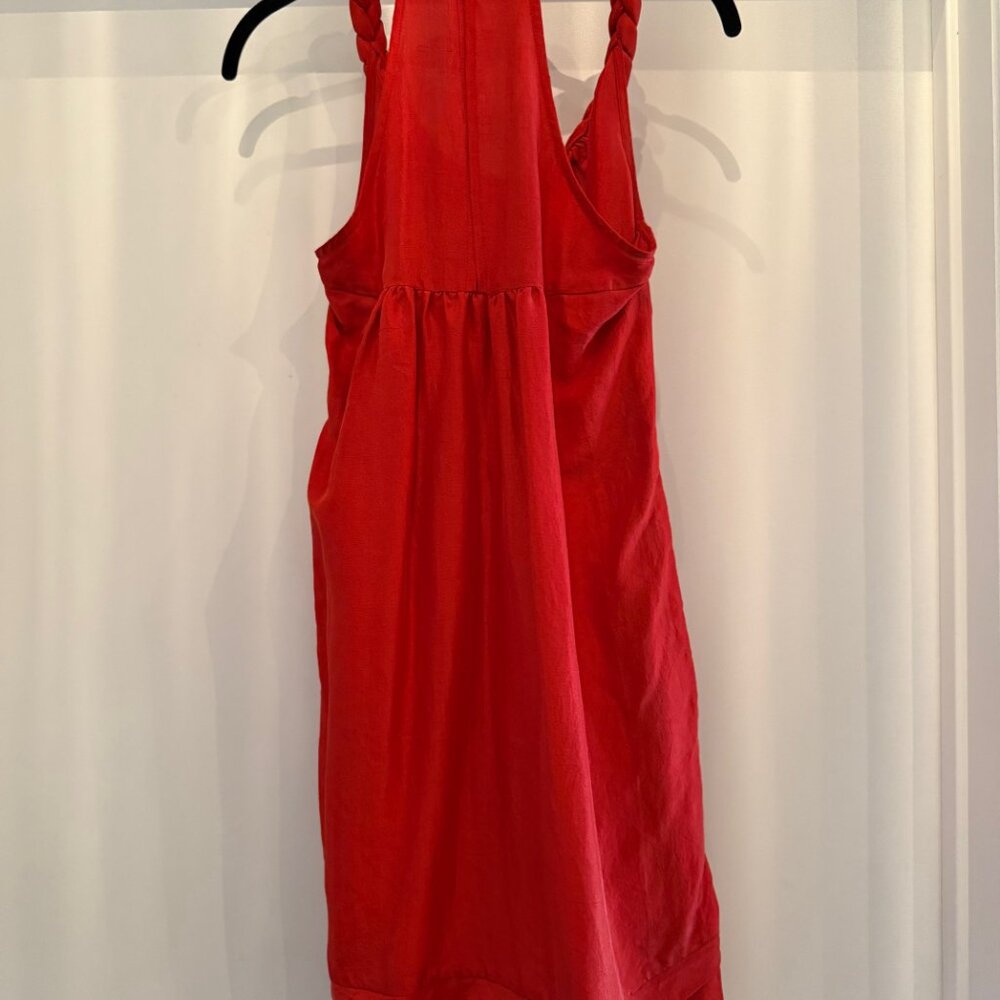 Calypso St. Barth Rust Red Braided Dress Small - Picture 5 of 9